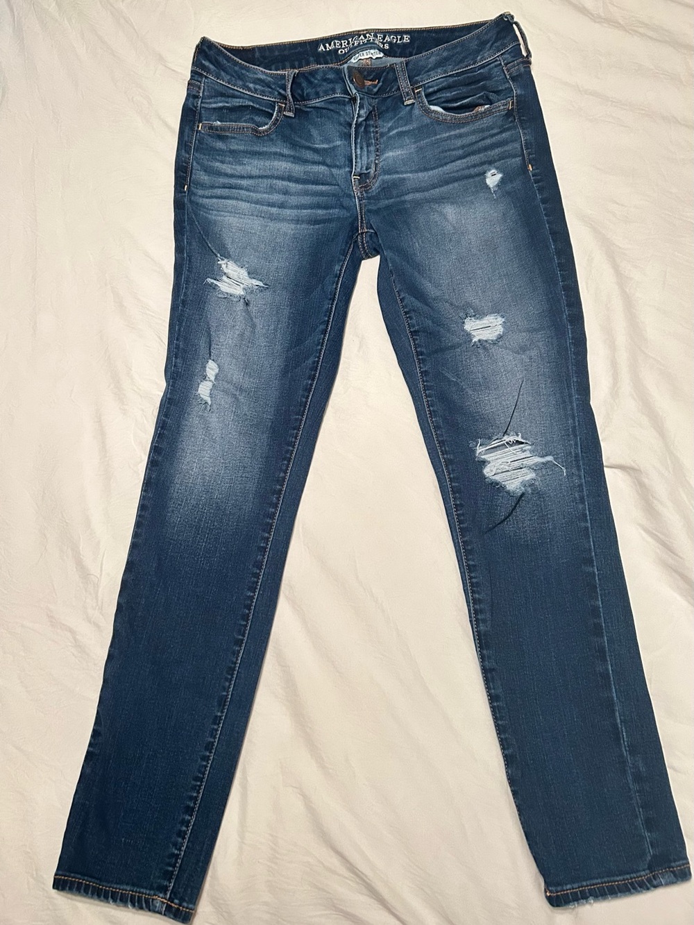 Vintage Collection ,American Eagle Outfitters Blue Distressed Skinny Jeans